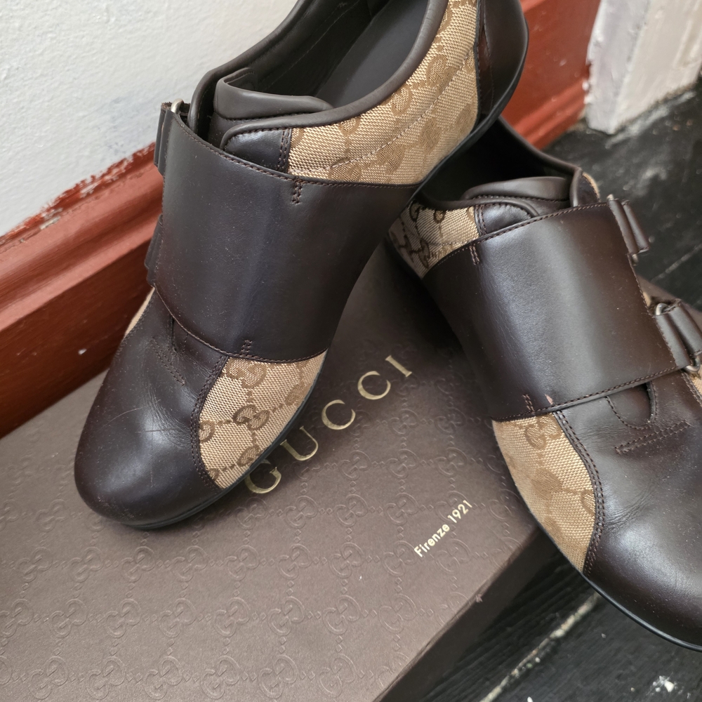 Gucci Men's Brown Leather Loafers - Picture 2 of 3